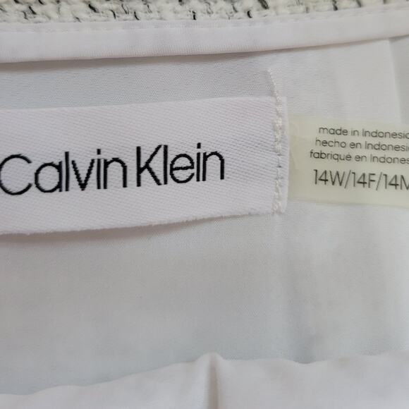 NWT Calvin Klein Zip Up Short‎ Tweed Career Skirt Business Casual Office - 14 - Picture 3 of 6
